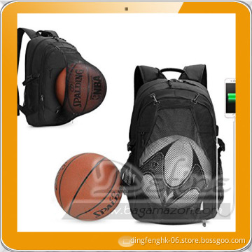 Black Laptop Backpack with USB Port